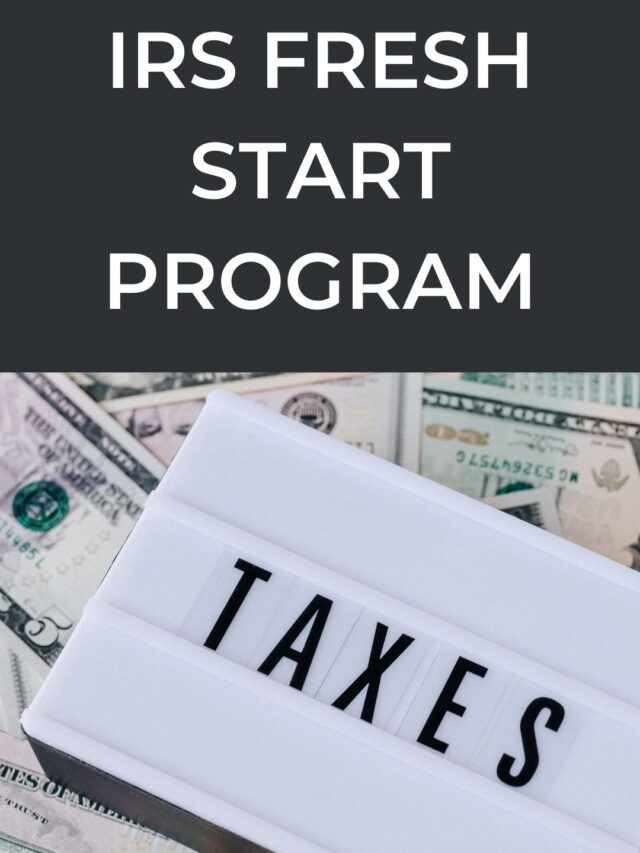 IRS Fresh Start Program City of Loogootee